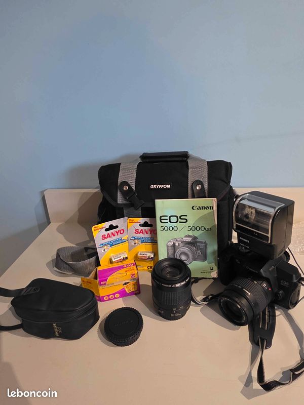 Pack Canon EOS 5000 argentique - Complet - État Nickel (image 3)