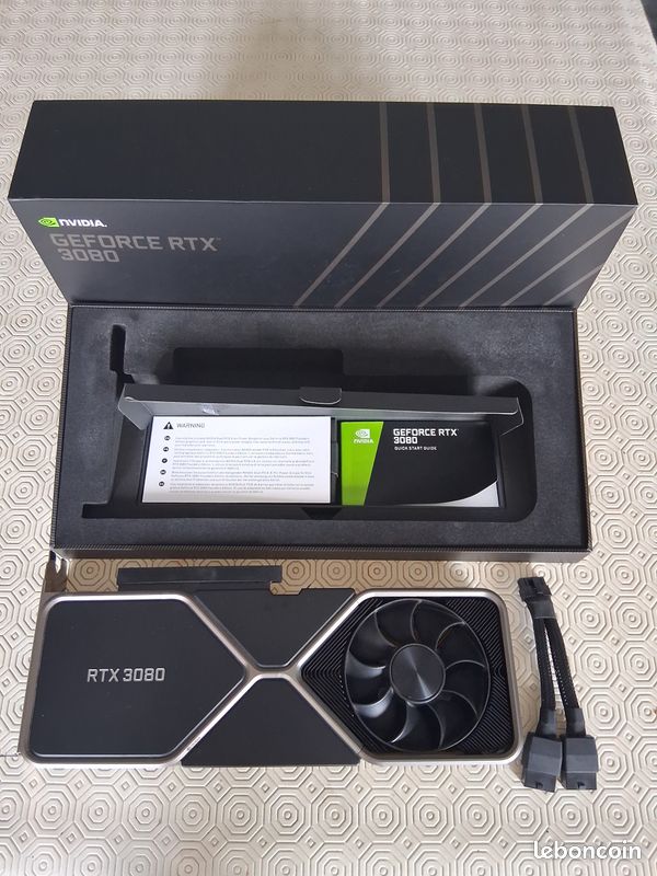 NVIDIA RTX 3080 Founders Edition 10Go GDDR6X – Carte Graphique Occasion