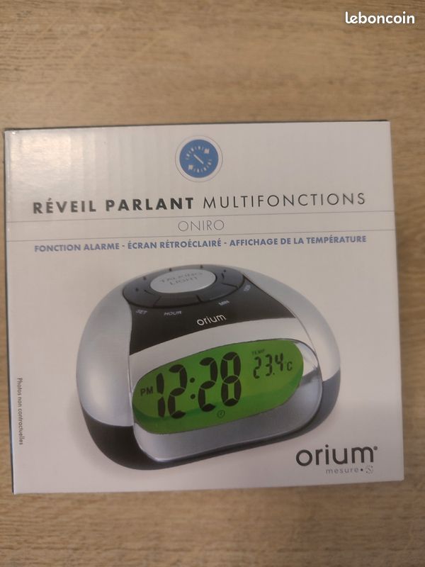 Réveil Parlant à Grands Chiffres Radio-contrôlé Orium