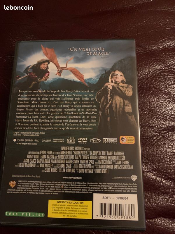 DVD Harry Potter La coupe de feu (image 2)