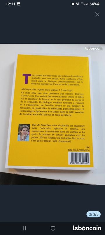 Amour et sexualité comment en parler aux enfants et aux adolescents ? Inès de franclieu (image 2)