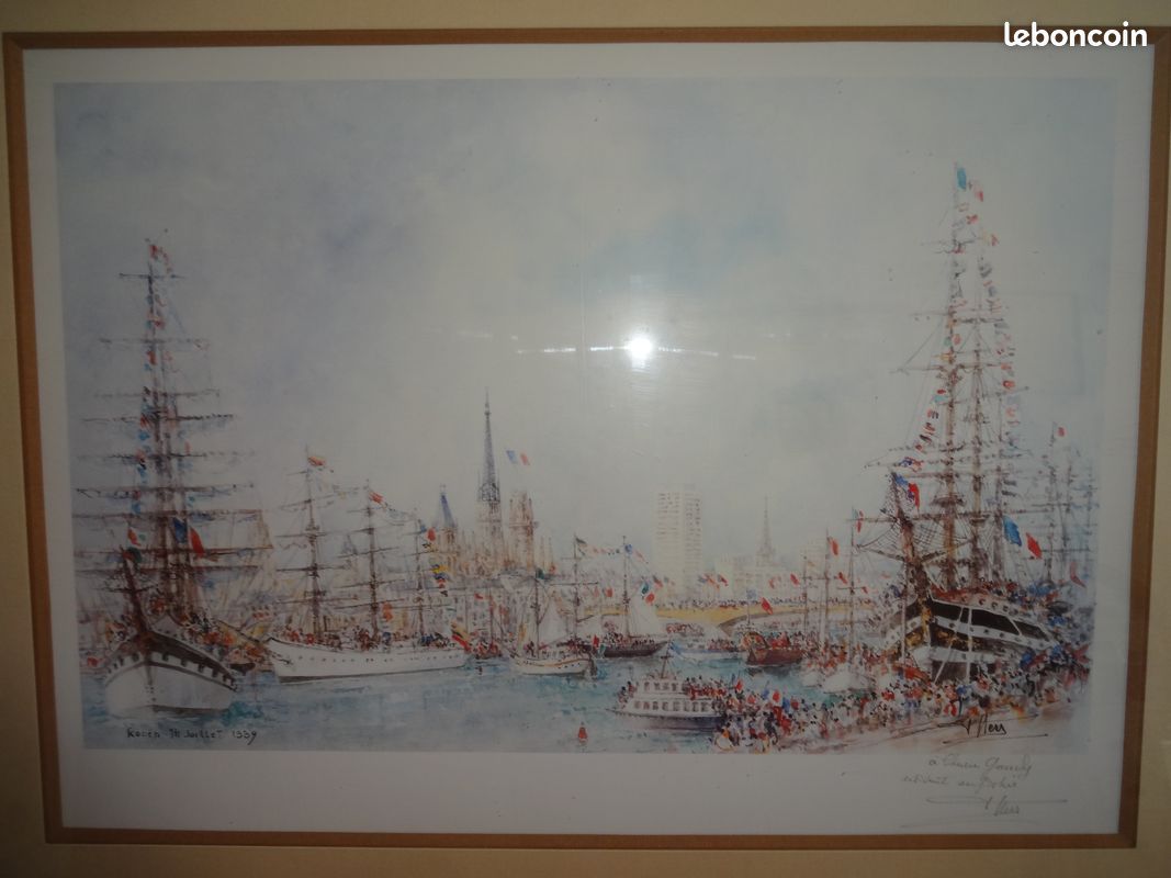 Grande Médaille En Bronze – Les Voiles De La Liberté Rouen 1989 (64,5mm / 145g)