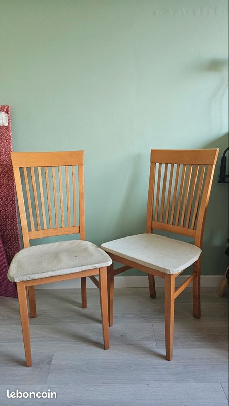 Chaises bois massif (image 2)