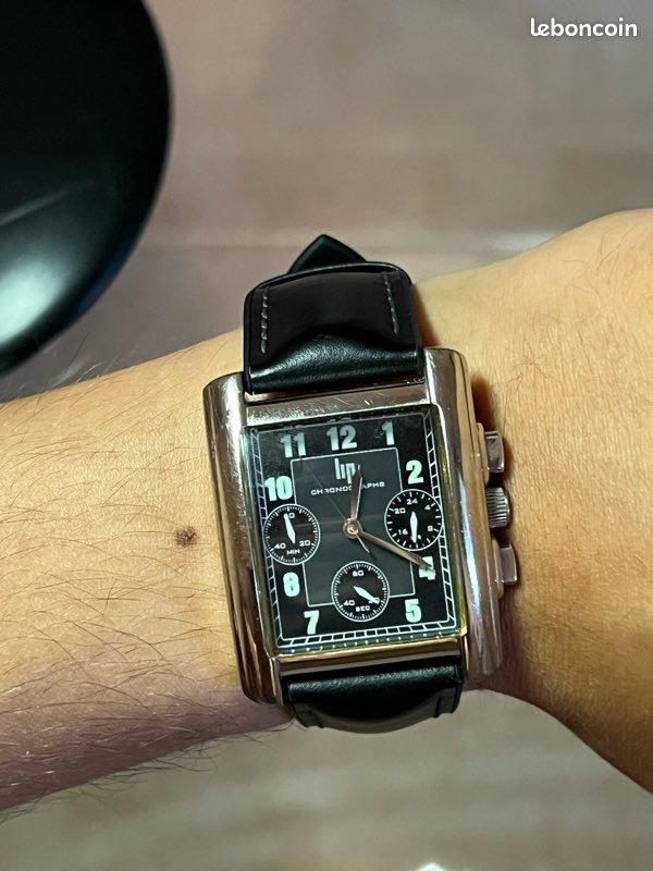 Montre LIP Chronographe Ancienne En Acier - Montre Bracelet Vintage Pour Collectionneurs