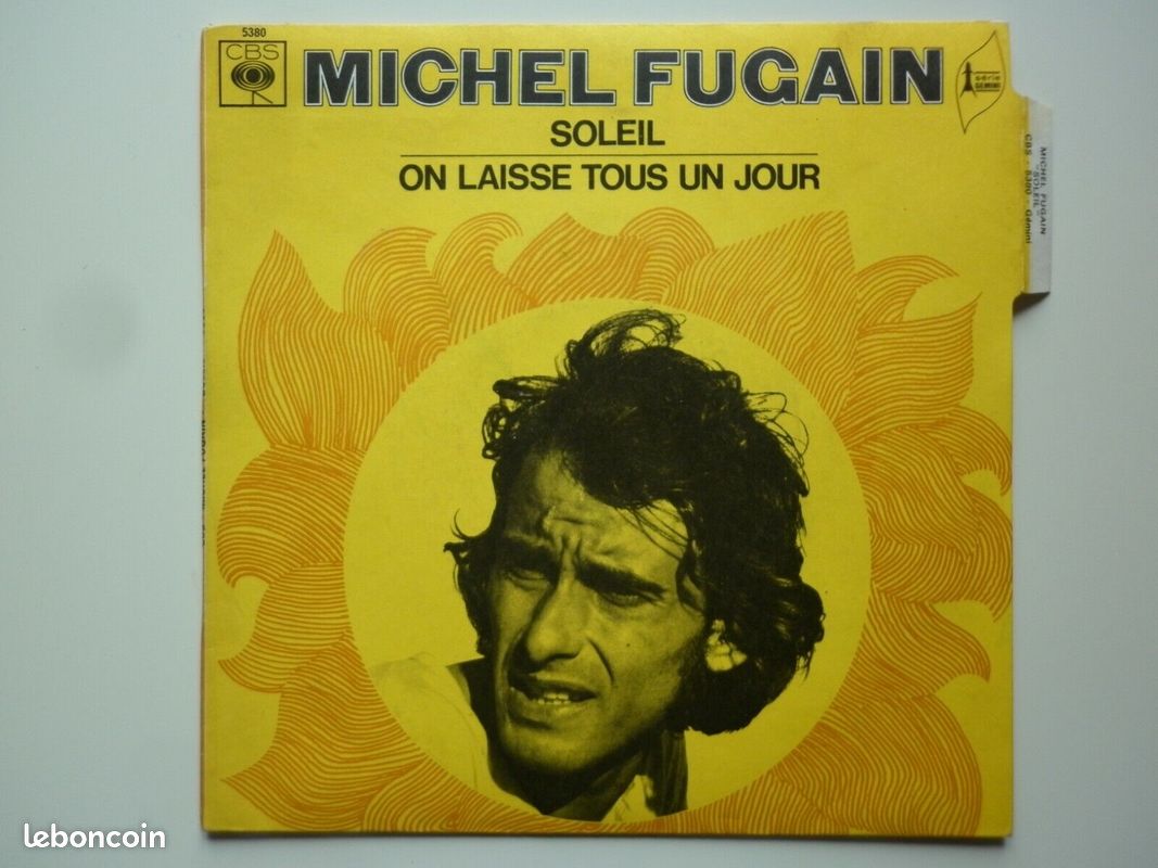 Michel Fugain 45Tours SP vinyle Soleil / On Laisse Tous Un Jour mint (image 1)