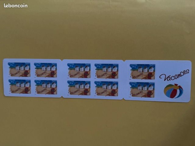 Carnet de 10 timbres - Bonnes vacances 2005