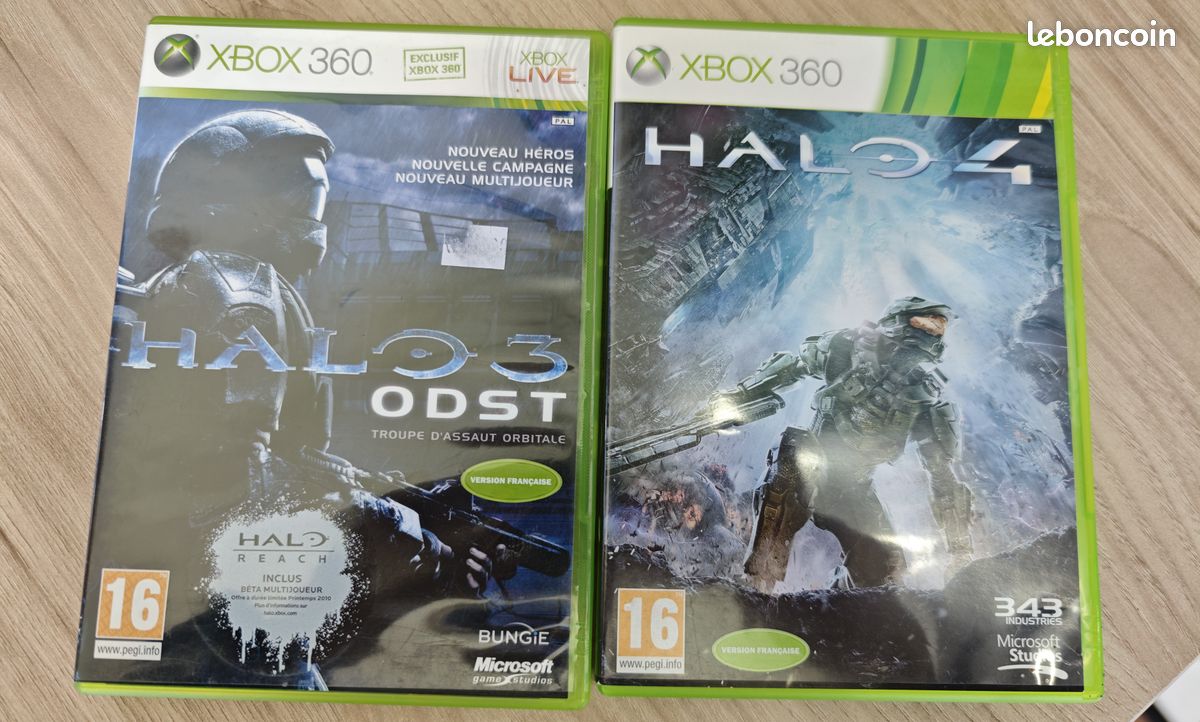 Lot De 6 Jeux Halo – Xbox Et Xbox 360 – Avec Boîtiers Et Notices