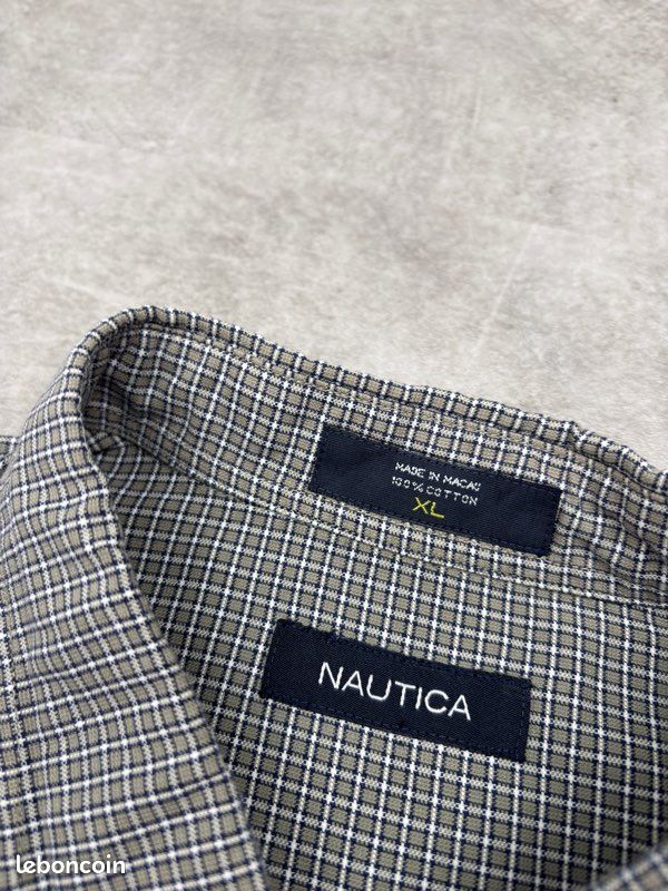 CHEMISE ATLANTIQUE CARREAUX MARINE