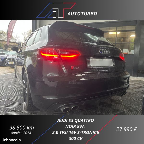 Audi S3 SPORTBACK 2.0 TFSI 300CH Garantie 12 mois QUATTRO S TRONIC 6 (image 9)