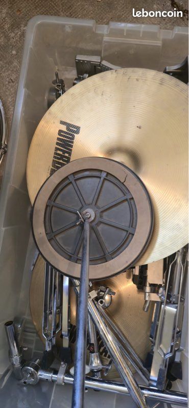 Batterie acoustique complète powerbeat – noire – avec cymbales & hardware (image 8)