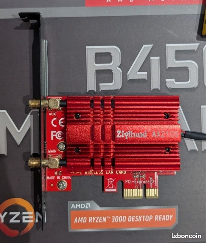 LOT ddr4 16go, Ryzen 5 3600, Carte mère B450M, Carte wifi (image 9)