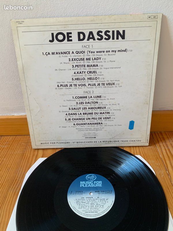 Vinyl de Joe Dassin (image 2)