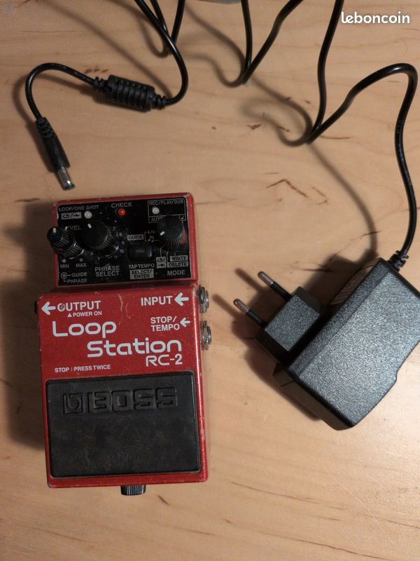 Pédale effet guitare BOSS loop station RC-2 + alimentation (image 2)