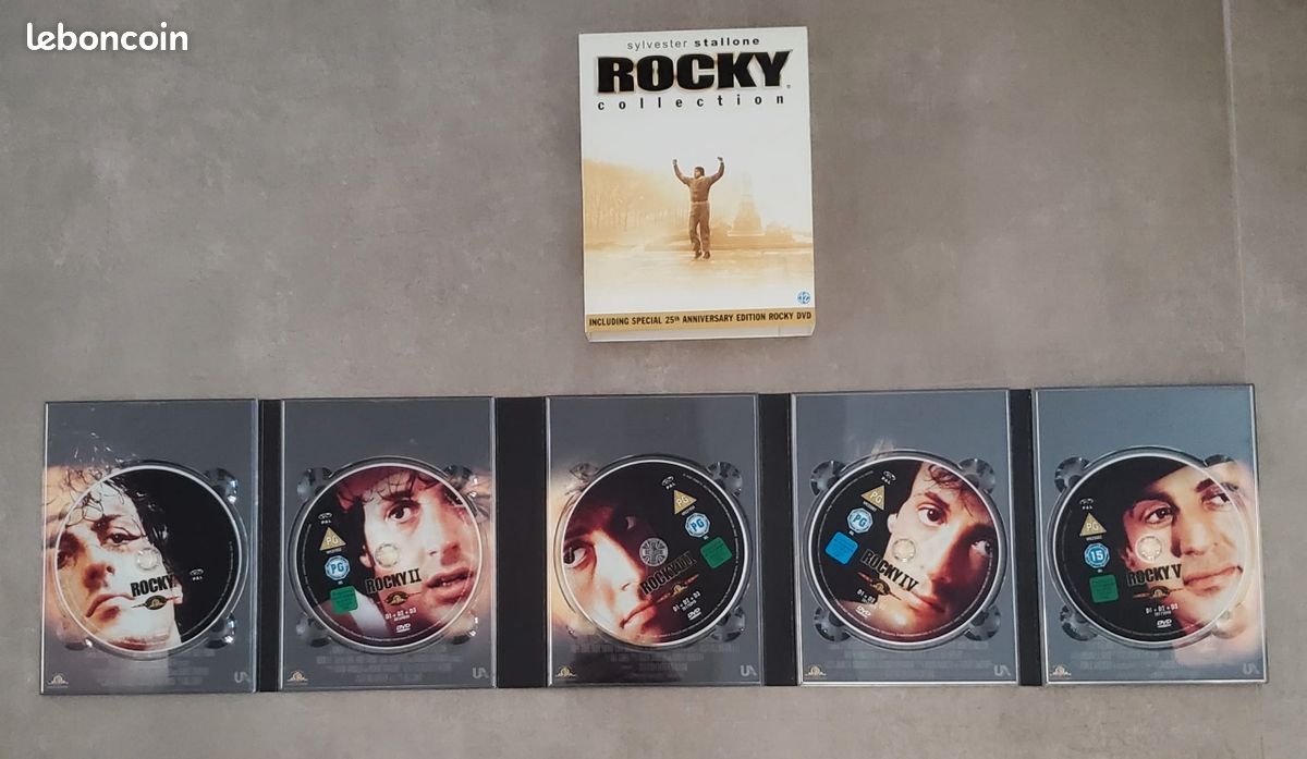 Vends coffret 5 dvd rocky (image 1)