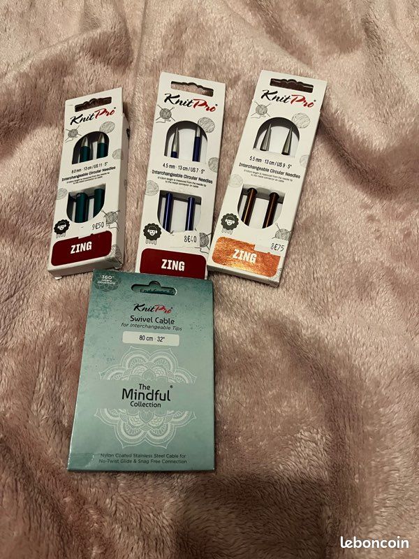 Lot aiguilles interchangeables Knitpro (image 1)