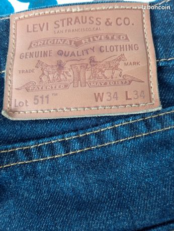 Jeans Levi's Straus 34/34 Vêtements
