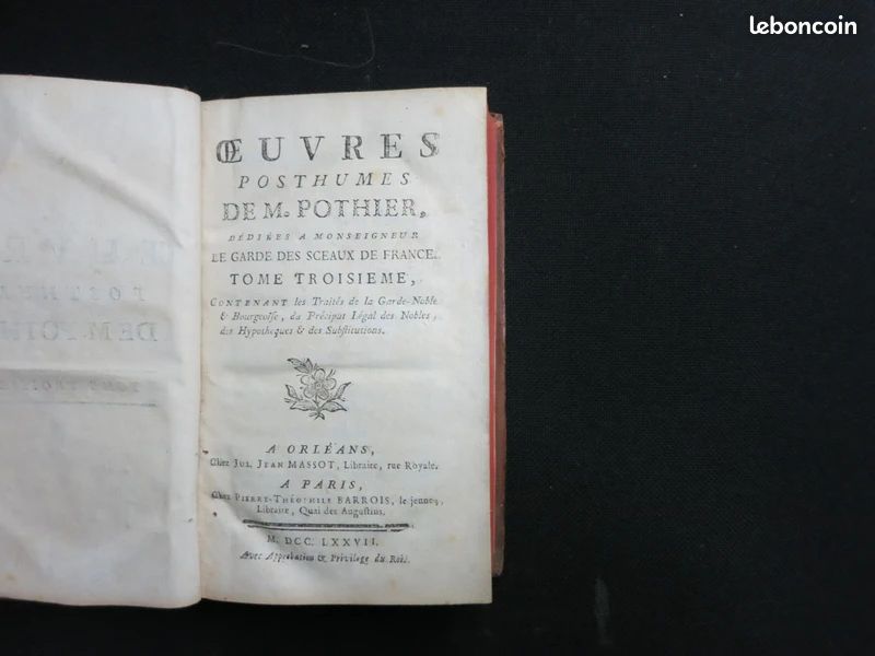 Œuvres posthumes de M. Pothier. 1777 (image 5)