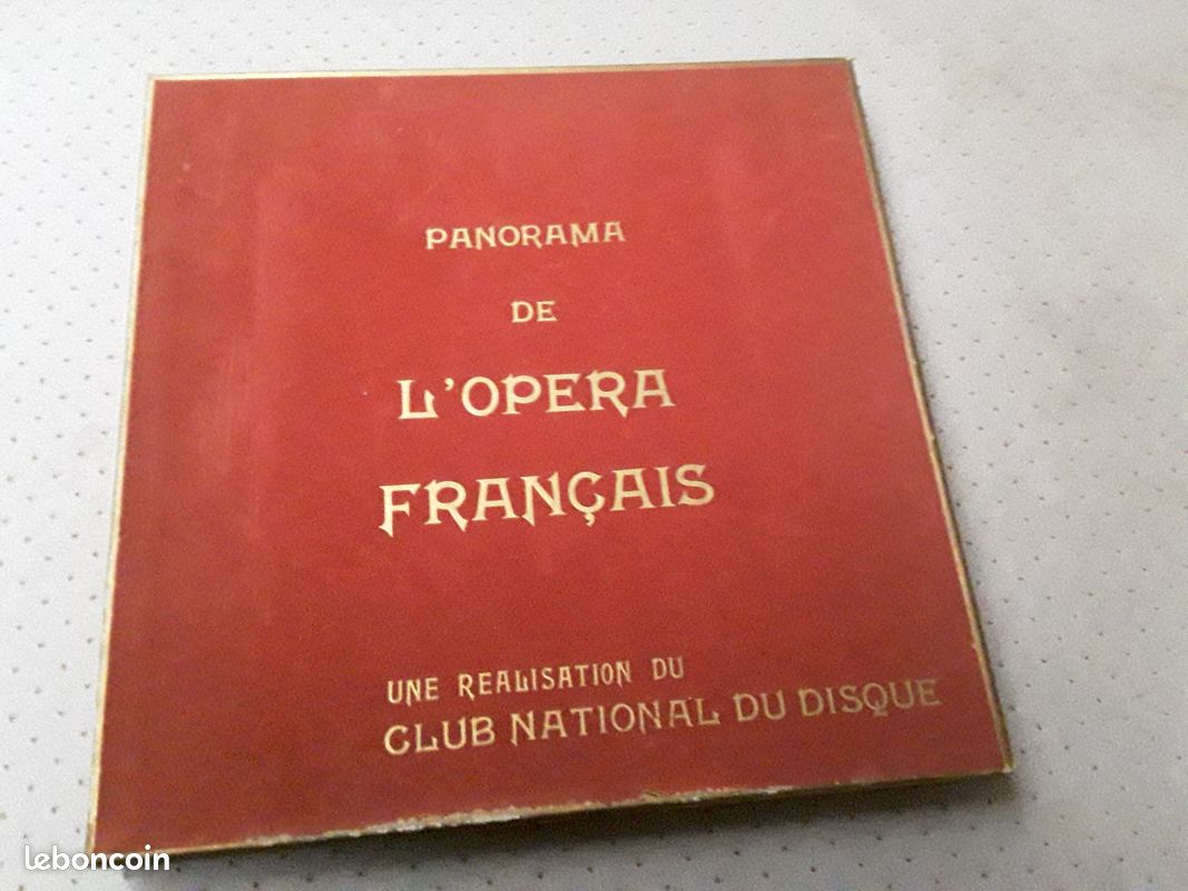 3 vinyles 33 tours et 1 45 tours de l'opéra français (image 1)