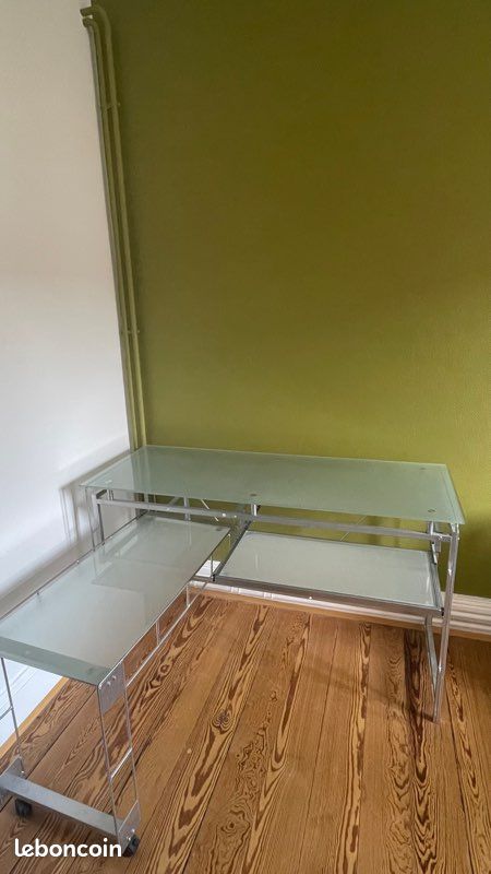 Bureau en verre amovible (image 3)