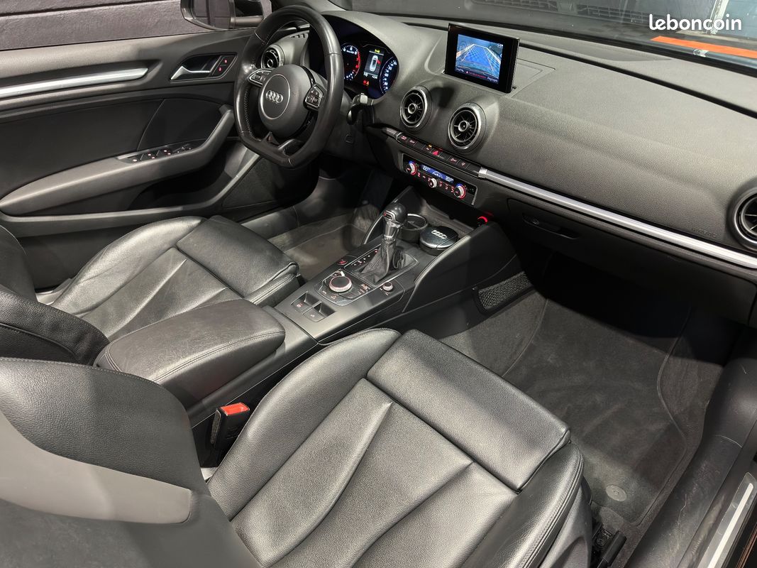 AUDI A3 CABRIOLET 1.8 TFSI 180CH AMBITION LUXE S-TRONIC - S LINE - CUIR - JA 18" - CAMERA RECUL - REGULATEUR ADAPTATIf (image 28)