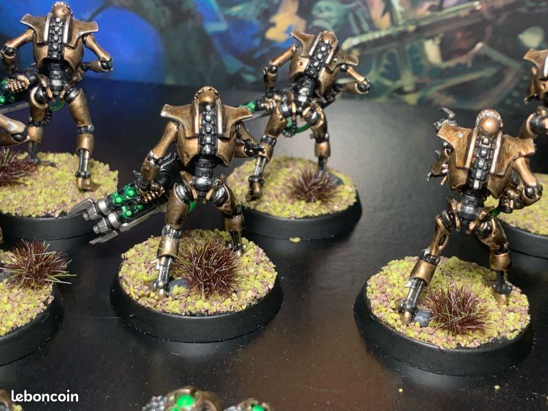 Guerriers + nuées de scarabées peints - NECRON - Warhammer (image 10)