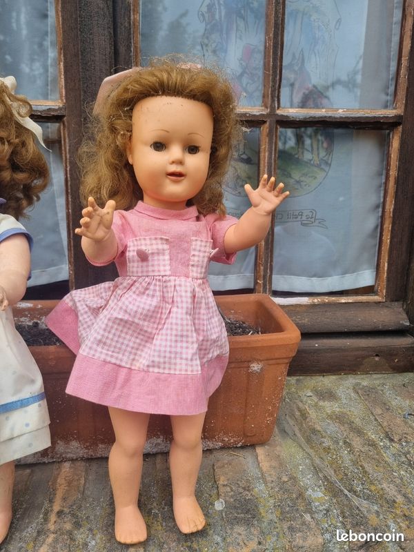 Ancienne poupée Raynal 2 yeux riboulants 39 cm | UK