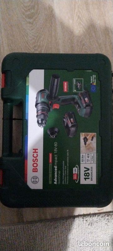 Perceuse sans fil percussion Bosch 18V Advanced (image 1)