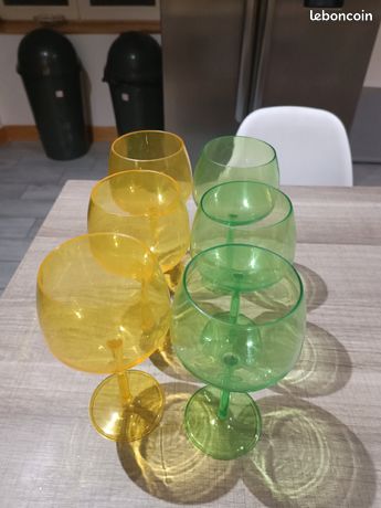 LOT DE 2 VERRES CLARENCE 400 ML TUPPERWARE NEUF