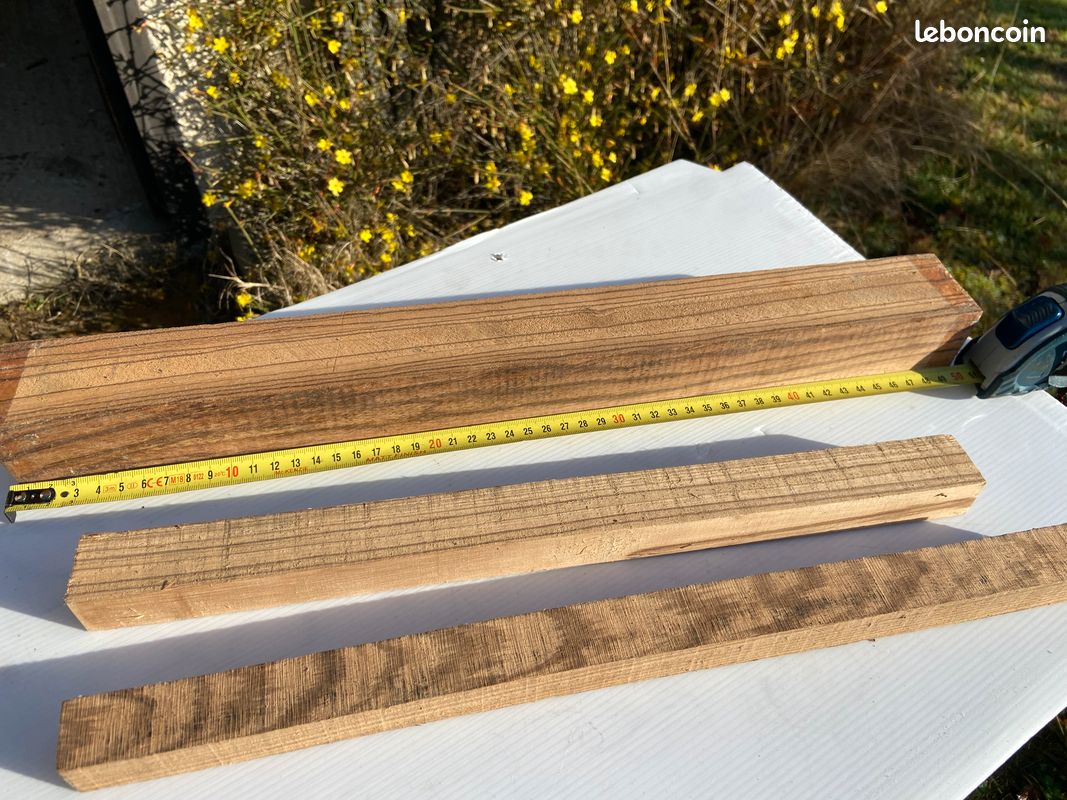 Carrelet bois précieux Zébrano 500X45X45 (image 1)
