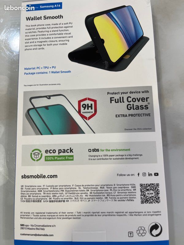 Etui Wallet Smooth pour Samsung Galaxy A16 Noir (image 4)