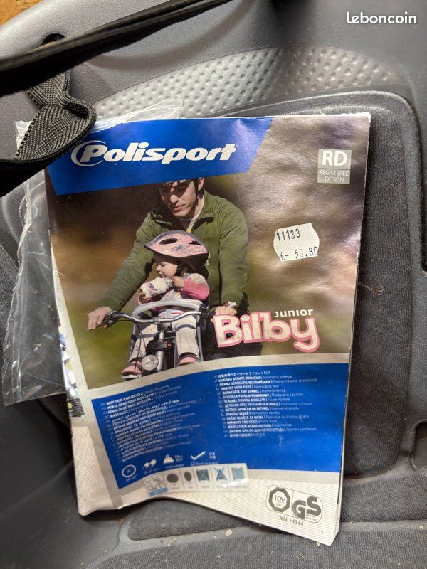 Siège bébé Bilby porte bébé fixation cadre polisport (image 6)