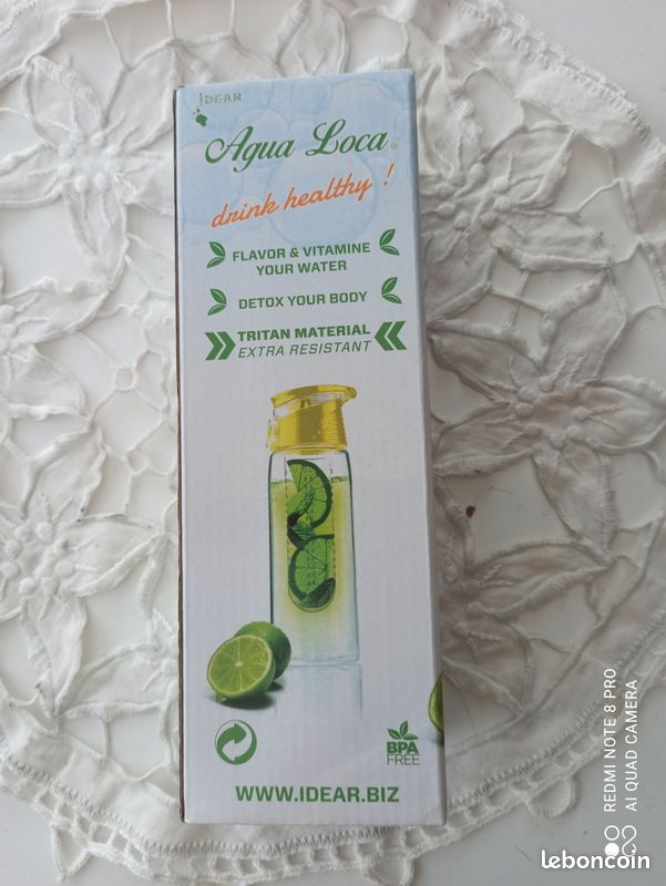 Bouteille D'Eau Aux Fruits | Gourde Carrée Étanche Avec Infuseur De Fruits Pour Voyage,Bouteille