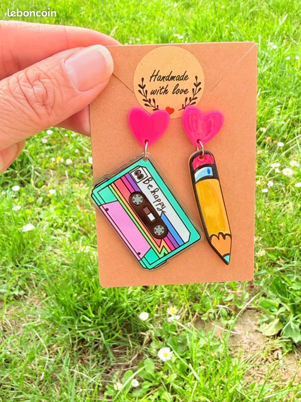Boucles d’oreilles années 80 (image 5)