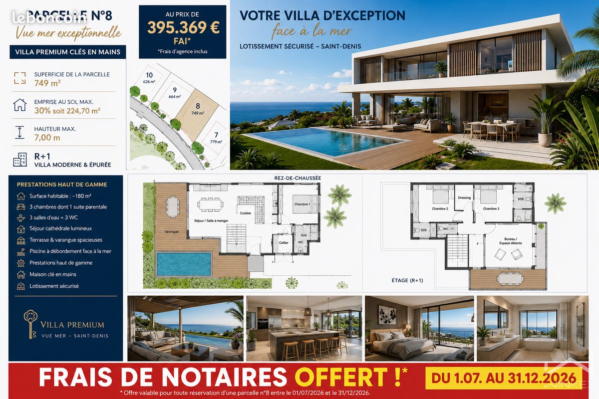 Terrain 620 m² · à Saint-Denis · 620 m² · 305 823 €