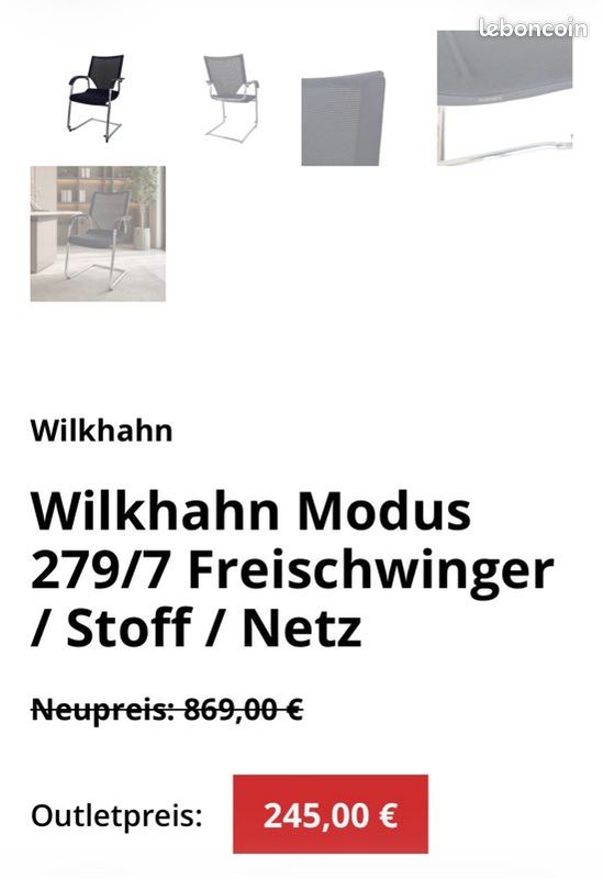 Chaise de bureau wilkhahn (image 6)