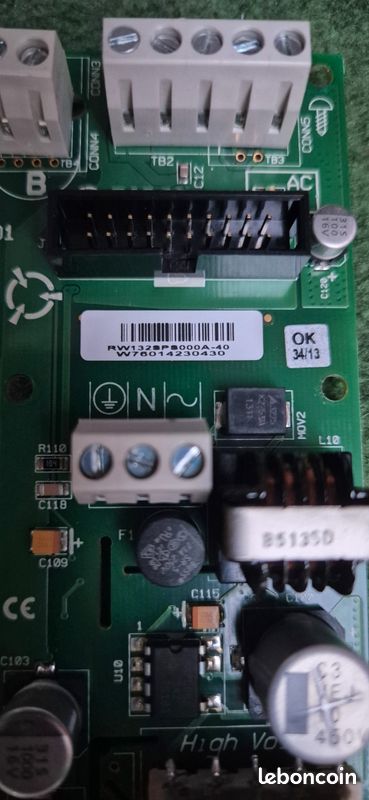 Réparation Carte Alimentation Alarme Risco Agility – Modèle KTRW132SPS000B