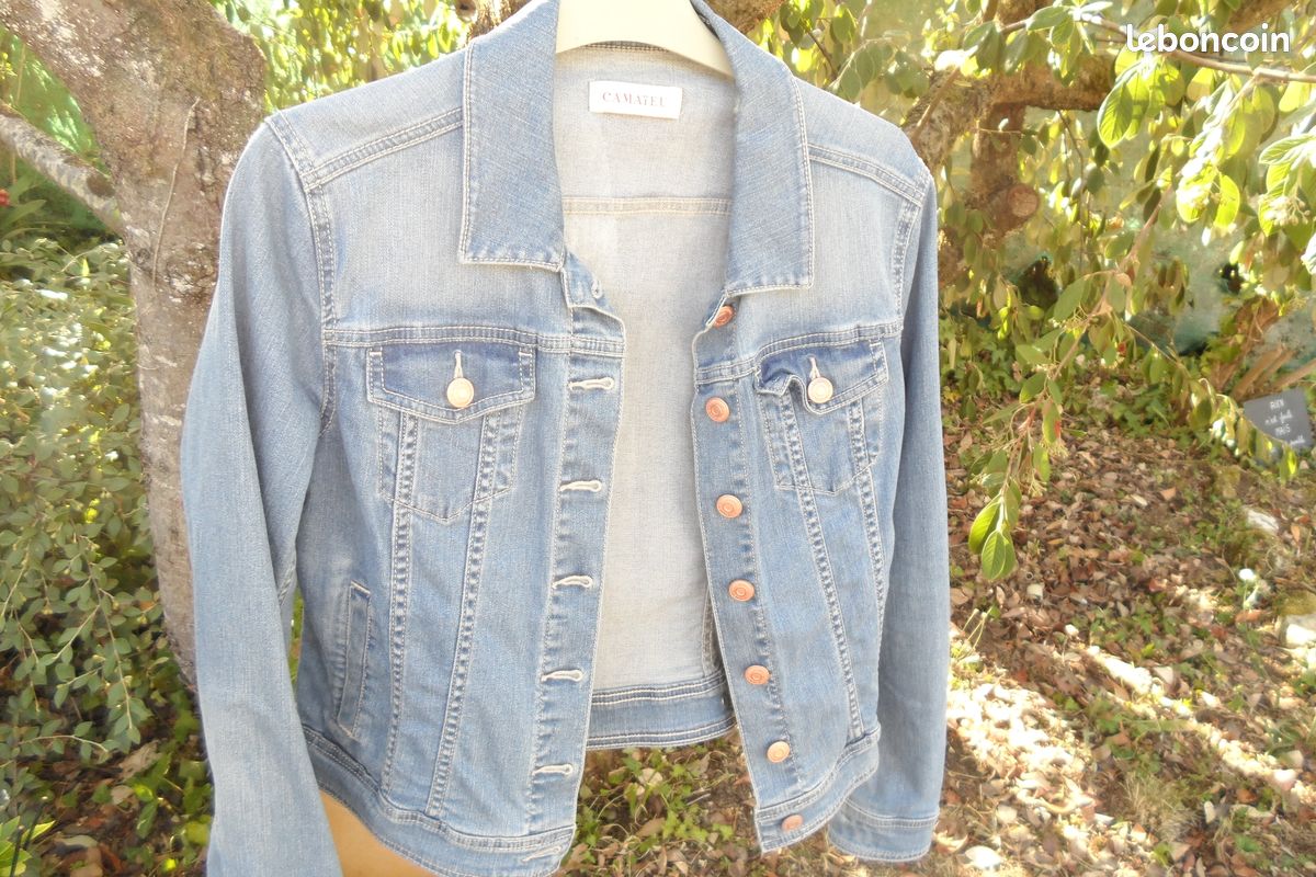 BLOUSON JEAN FEMME Camaïeu 40 (image 1)