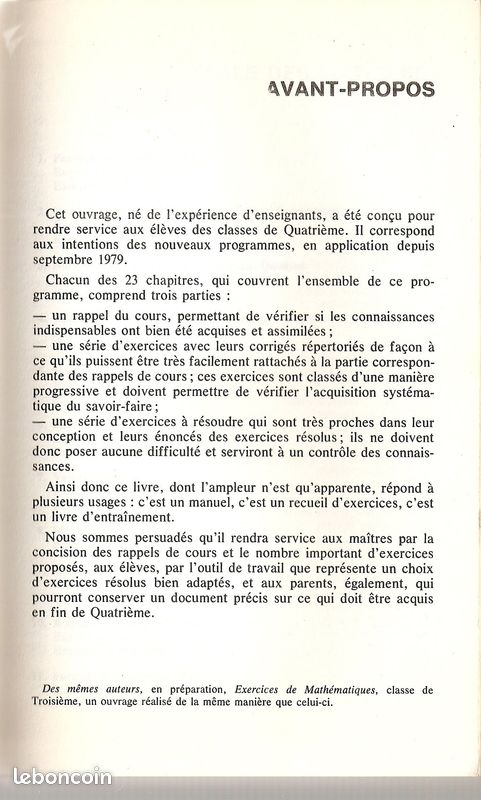 Mathématiques (classe 4ème) - Exercices Vuibert (image 2)