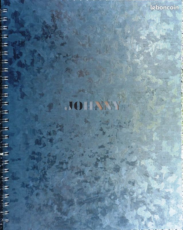 Johnny hallyday le livre métal très peu utilisé comme neuf série speciale collector numerotee 37256 (image 1)