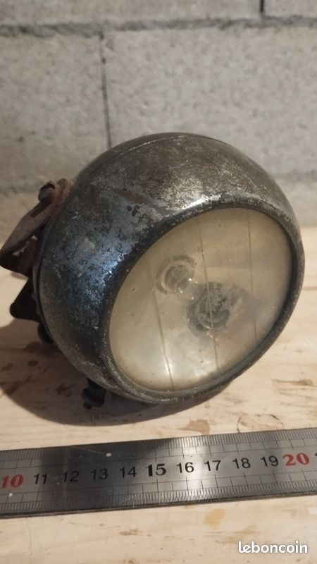 Ancien Phare De Vélo NOS - Lentille En Verre 74 Mm - Fabriqué Au Japon - Pour Vélo De Route