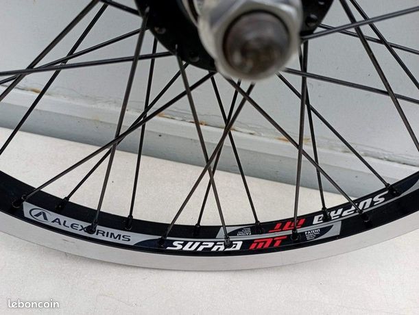 Roue Avant Alex Rims Supra BH 24x1.75 - 36 Trous - Moyeu Creux 3/8 - Noire