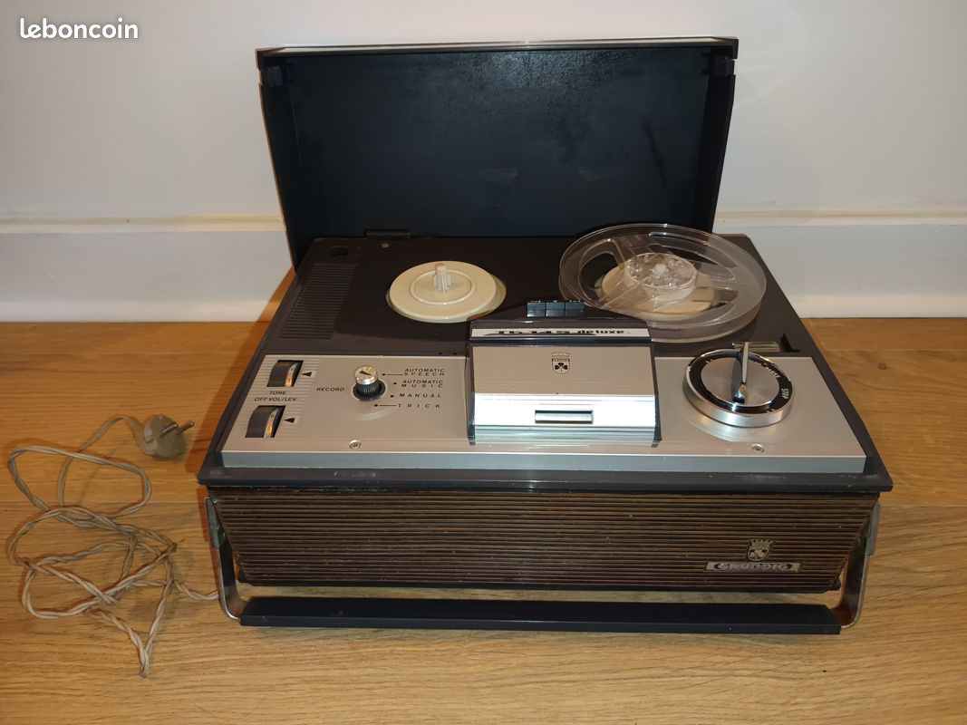 Magnétophone Portatif Vintage Grundig TK6L De 1965 - Occasion