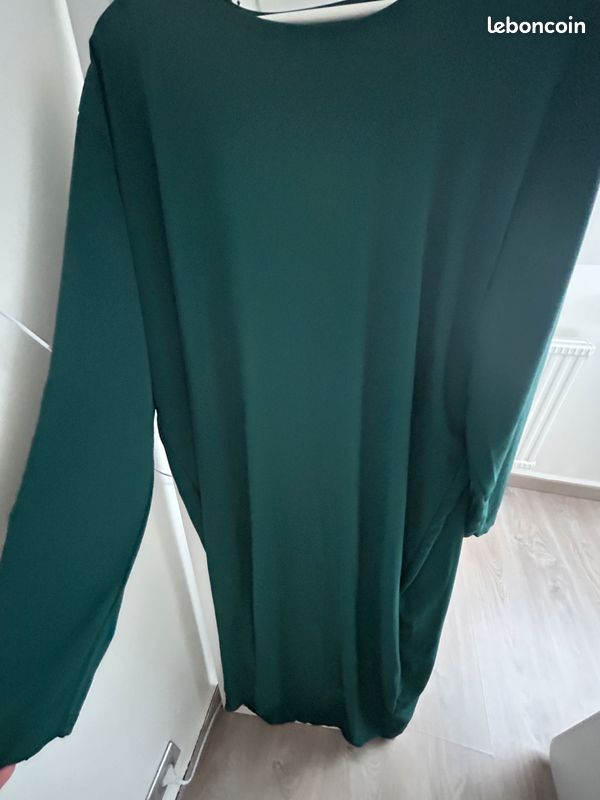 Abaya vert menthe (image 7)