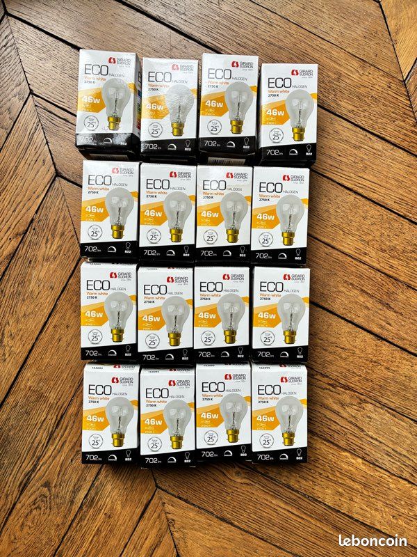 Lot ampoules baïonnette eco halogène 46W (image 1)