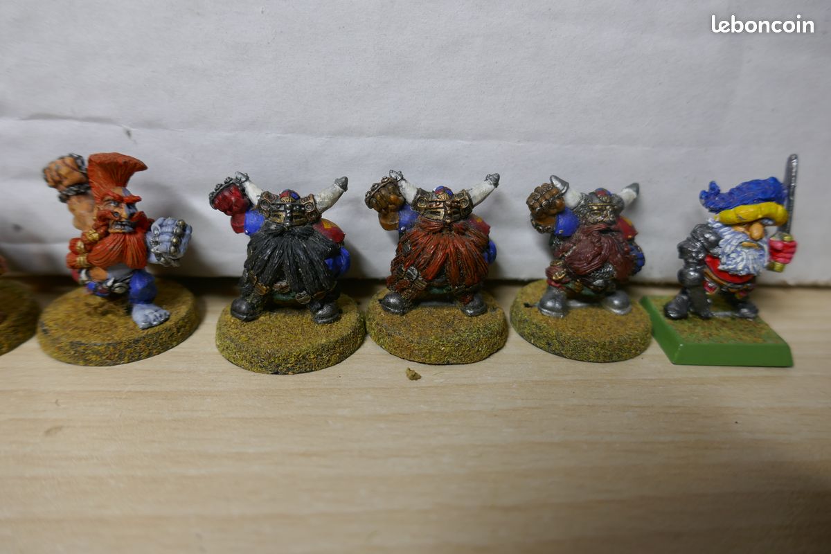 Equipe Nains Dwarves Dwarf métal Blood Bowl Bloodbowl games workshop (image 4)