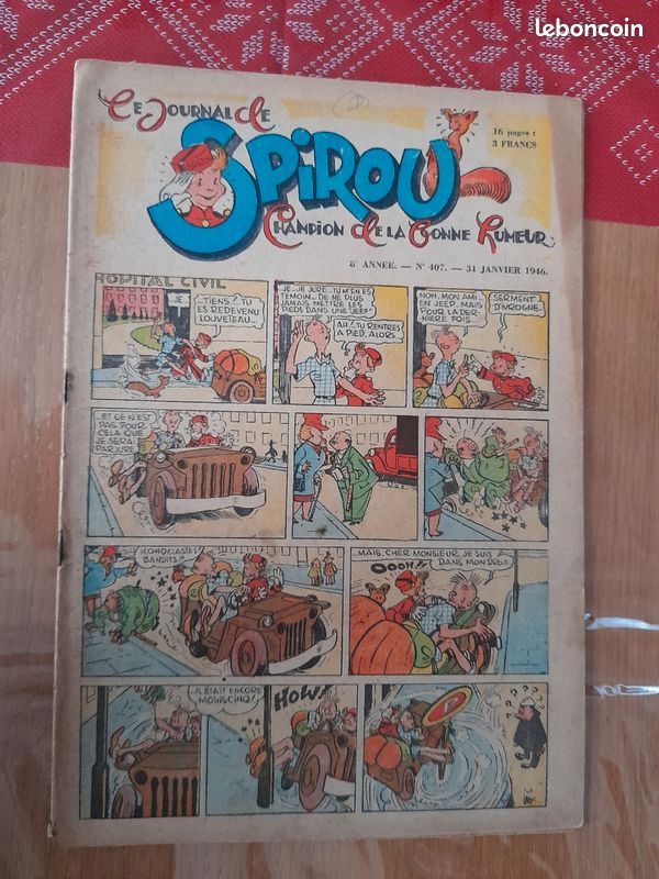 Journal de Spirou N°407 1946 (image 1)