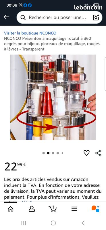 Petit étui à Fermeture éclair Bassa Cinetto - Organisateur Maquillage, Stylos, Beige PU