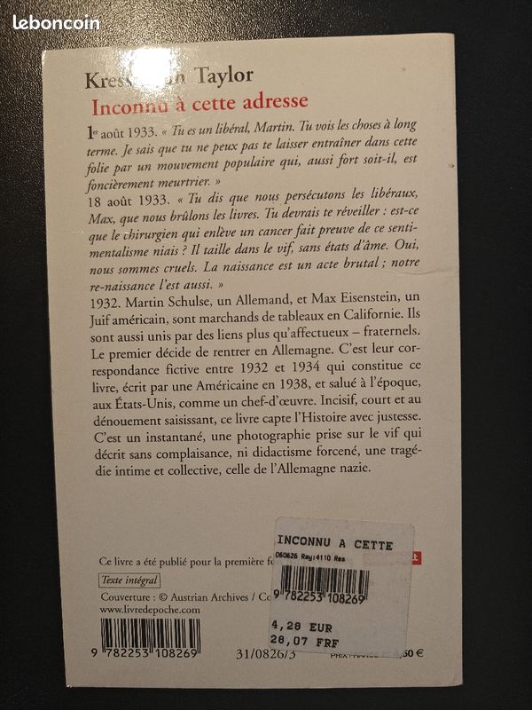 Inconnu à cette adresse (image 3)