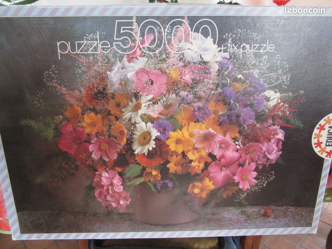 Puzzle 5000 pièces bouquet de fleurs (image 1)