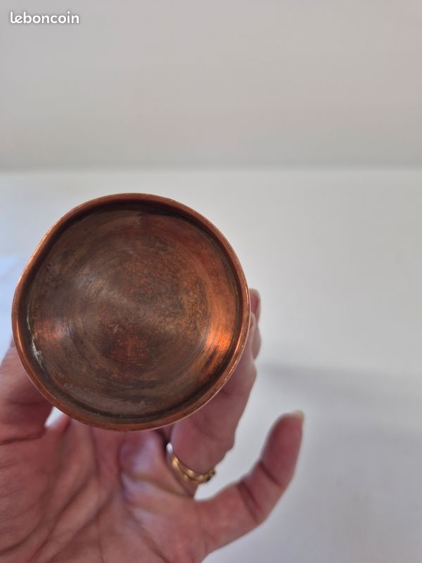 Homoyoyo Vase en Cuivre Rétro Doré - Soliflore Élégant Et Fait à La Main - Petit Vase Décoratif pour Fleurs Idéal pour La Décoration Intérieure Salon Et Cheminée